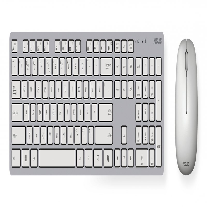 Asus W5000 Keyboard Mouse Included  Office Rf Wireless White  90XB0430-BKM3D0 - eet01