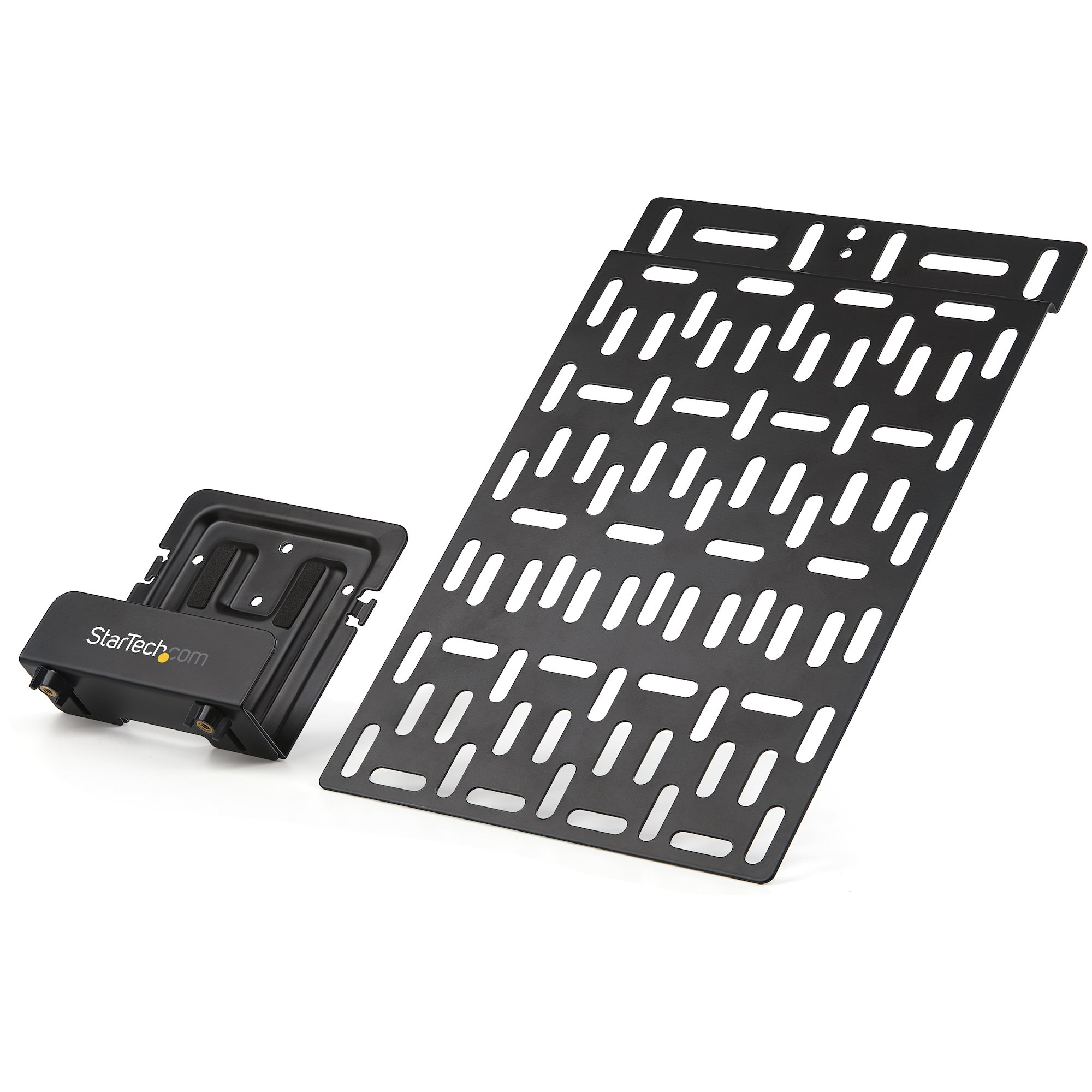 Startech Universal TV Accessory Mount, Adjustable TV & Wall Mount Bracket, Media Players/Router/Modem/AV Switches & Extenders/Apple TV, Hidden Cable Box Mount Behind TV, 11lb (5kg) - Adjustab - C2000