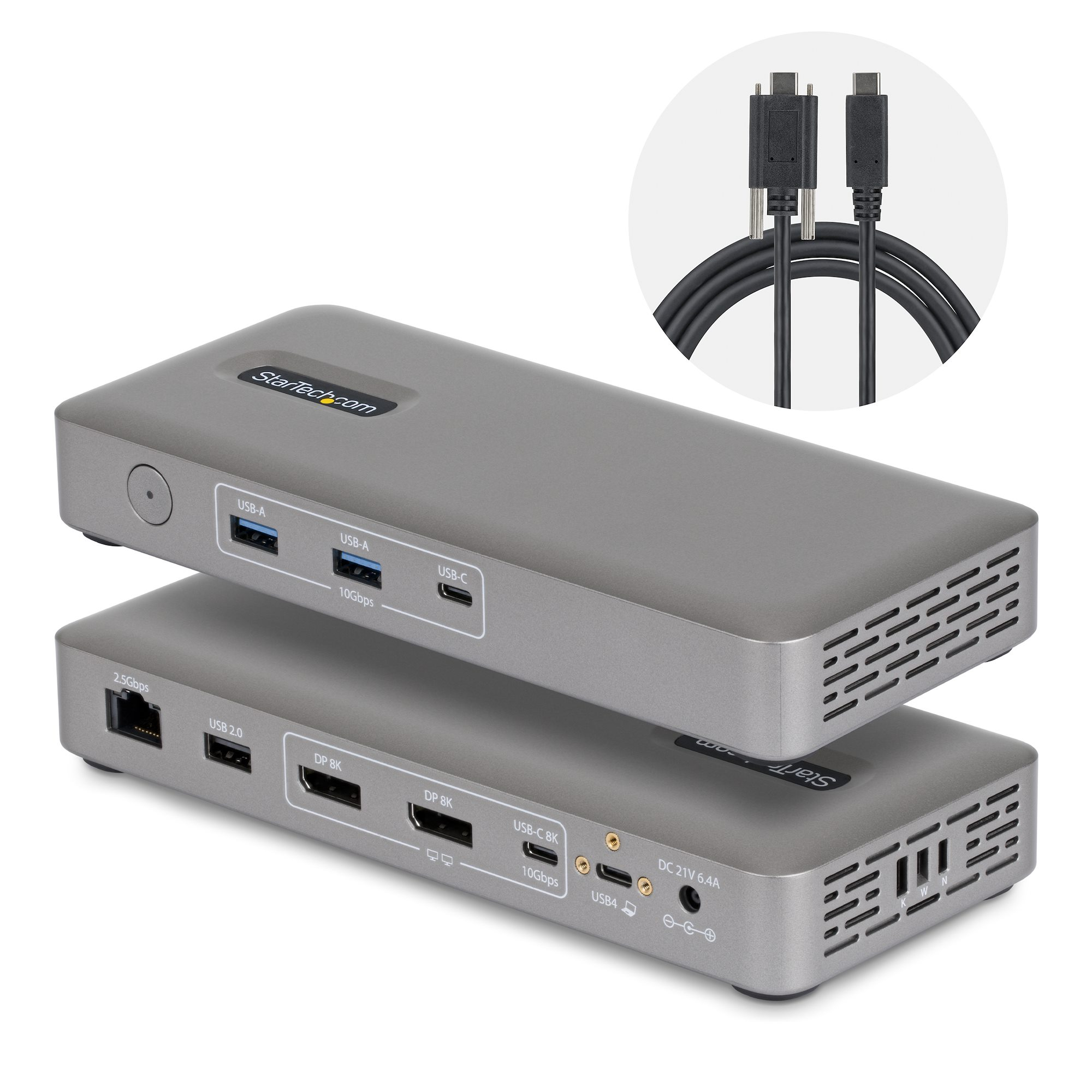Startech - Cards/hubs/adapter    Dual-monitor Usb4 Dock - 2x 4k      144hz 100w Pd Driverless            208ue-usb4-dock