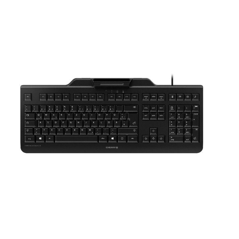 Cherry - Keyboards Zone 1 B2b    Cherry Secure Board 1.0 Black       Contactless Smartcard Keyboard      Jk-a0400de-2