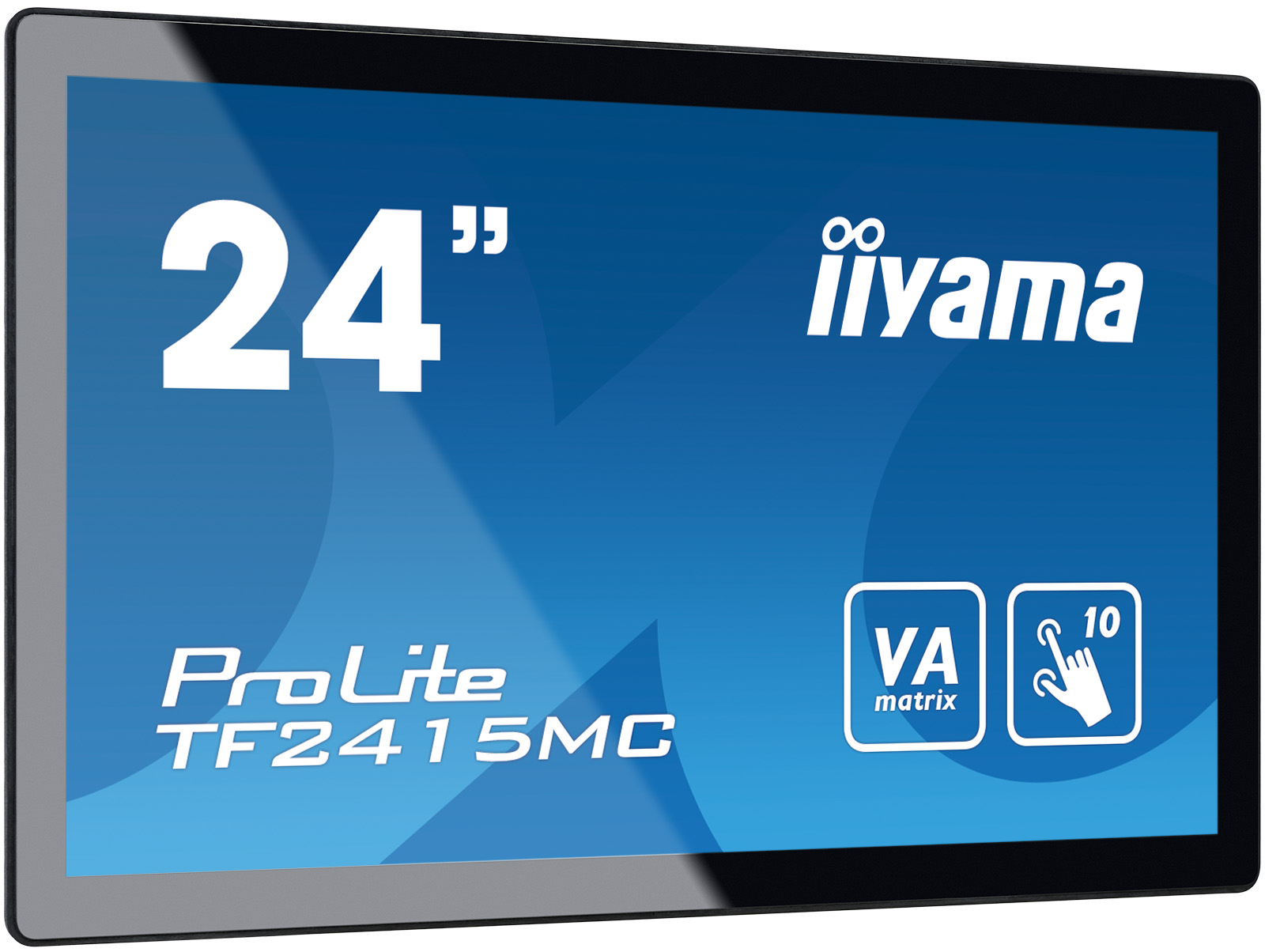 Iiyama ProLite TF2415MC-B2 - LED Monitor - 23.8" - Open Frame - Touchscreen - 1920 X 1080 Full HD (1080p) @ 60 Hz - VA - 350 Cd/m - 3000:1 - 16 Ms - HDMI, VGA, DisplayPort - Black TF2415MC-B2 - C2000