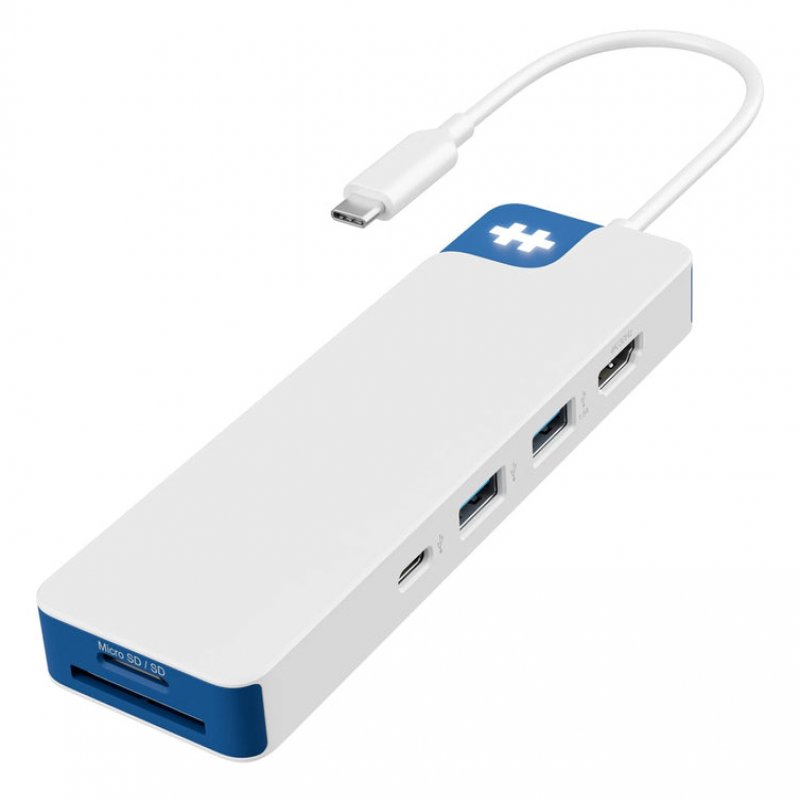 HyperDrive Flex 8 Port USB-C Hub Blue HD4102BUGL - C2000