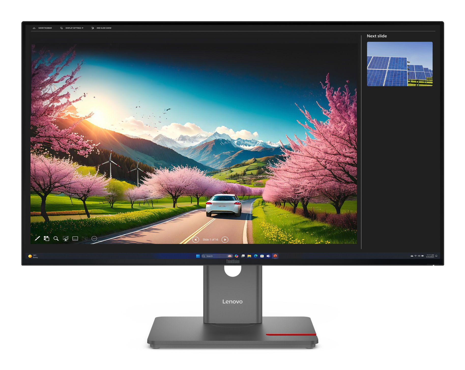 Lenovo ThinkVision P32UD-40 - LED Monitor - 32" (31.5" Viewable) - 3840 X 2160 4K @ 120 Hz - IPS - 350 Cd/m - 1500:1 - HDR10 - 4 Ms - 2xThunderbolt 4, 2xDisplayPort, HDMI, USB-C - Raven Black - C2000