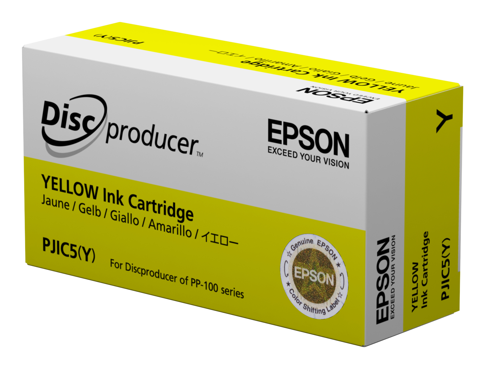 Epson Discproducer PJIC7(Y) - Yellow - Original - Ink Cartridge - For Discproducer PP-100, PP-100AP, PP-100II, PP-100IIBD, PP-100III, PP-100N, PP-100NII C13S020692 - C2000
