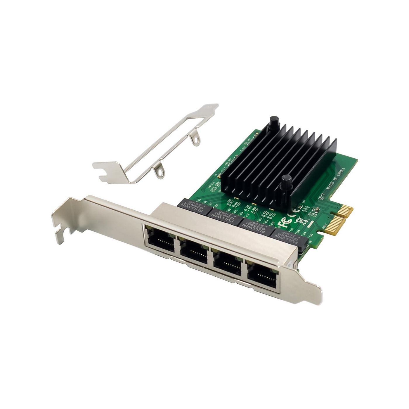 MicroConnect Network Card PCIe x1 RTL8111F  Quad-1G RJ45  MC-PCIEX1-RTL8111F-Q - eet01