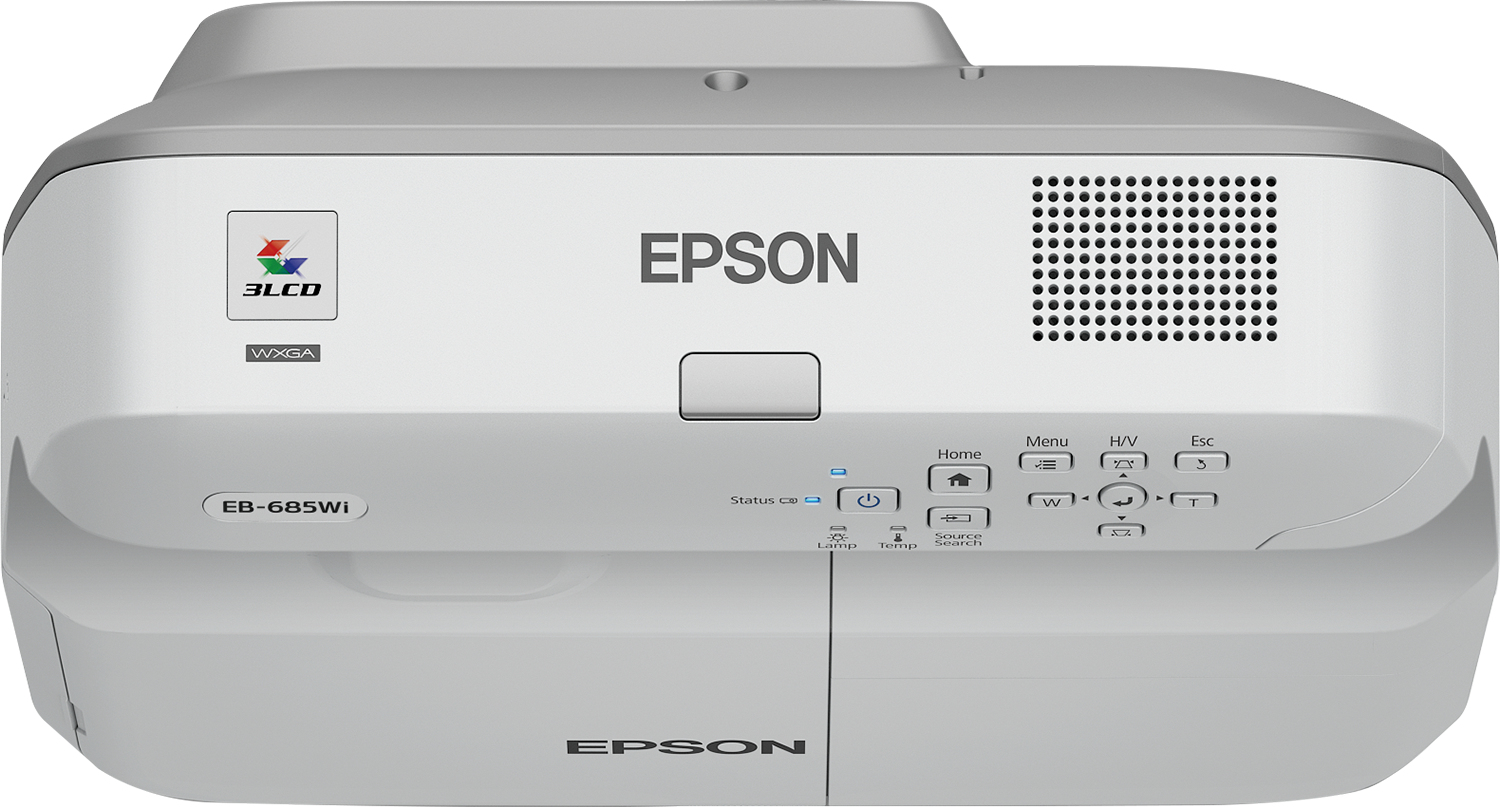 Epson EB-685Wi - 3LCD Projector - 3500 Lumens (white) - 3500 Lumens (colour) - 16:10 - LAN - Grey, White V11H741541 - C2000