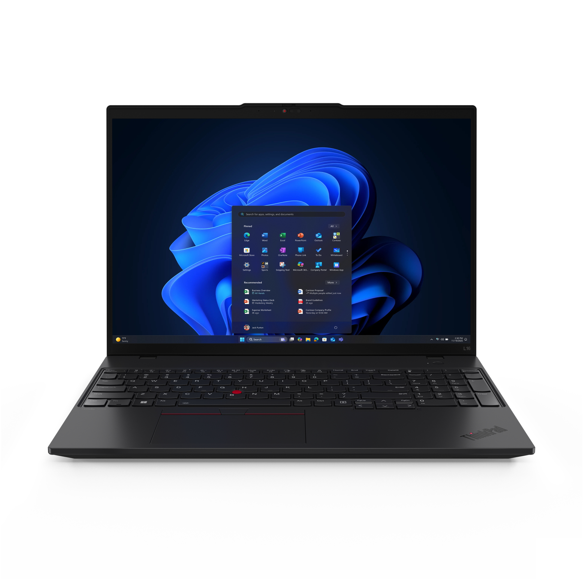 Lenovo ThinkPad L16 Gen 2 21SC - AI PC - 180-degree Hinge Design - AMD Ryzen 7 Pro - 250 / Up To 5.1 GHz - Win 11 Pro - Radeon 780M - 16 GB RAM - 512 GB SSD TCG Opal Encryption 2, NVMe - 16"  - C2000