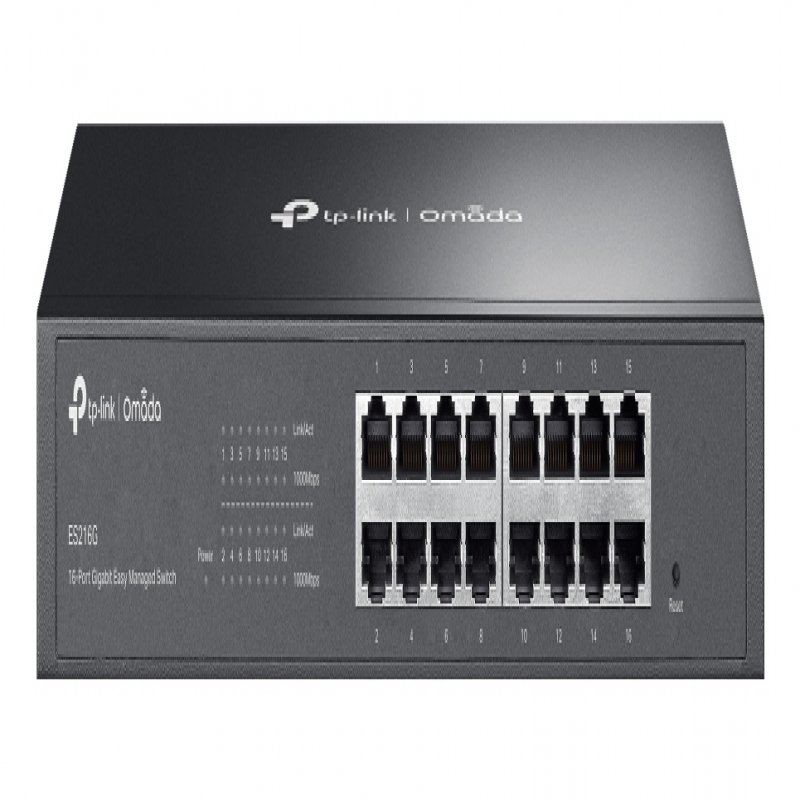 TP-Link Omada ES216G V1.6 - Switch - Managed - 16 X 10/100/1000Base-T - Rack-mountable, Desktop ES216G - C2000