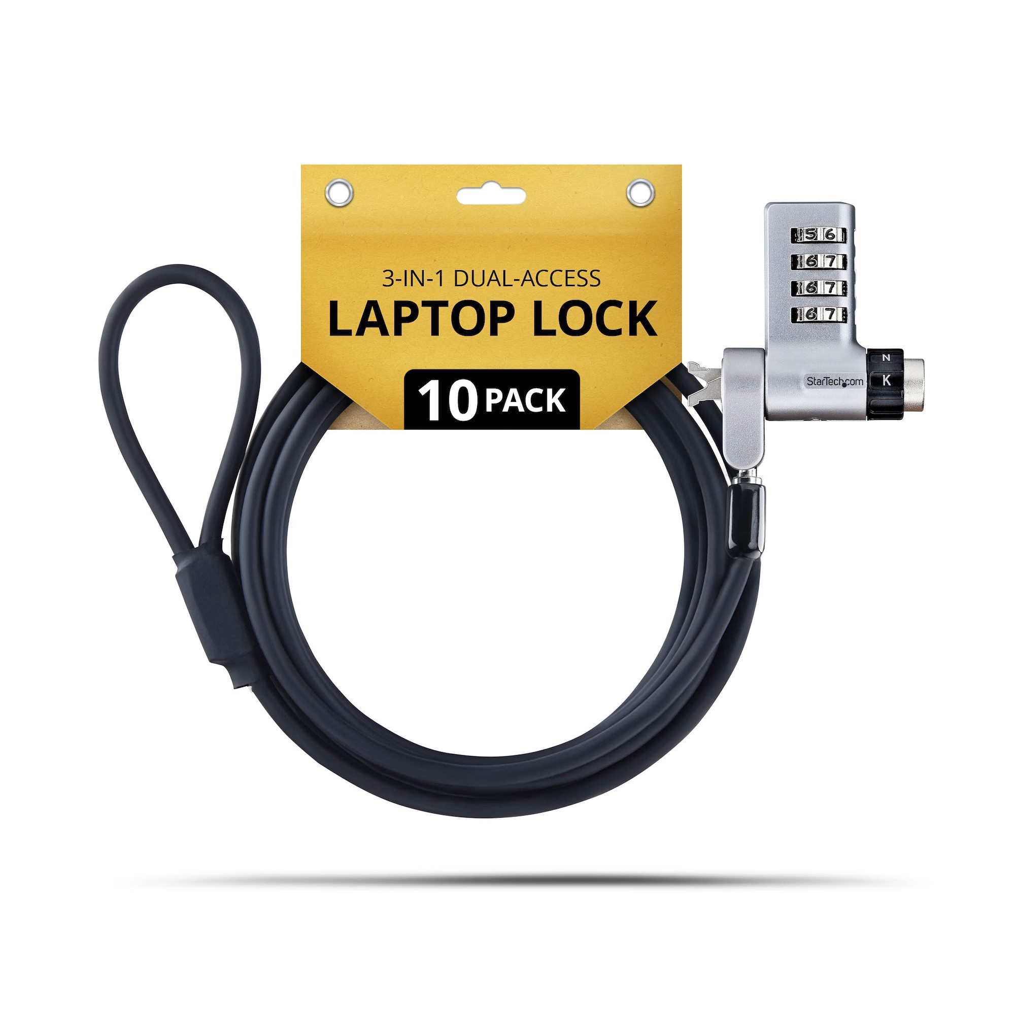 10-Pack 3-in-1 Dual-Access Laptop Lock UDUOKA10-LAPTOP-LOCK - C2000