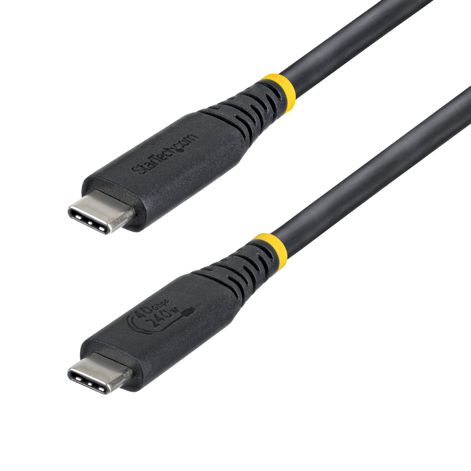 Startech - Cables                1m Usb4 Cable Black Usb-if          Certified 8k60/dp2.1/240w/40gbps    Cc1m40gusb4tp