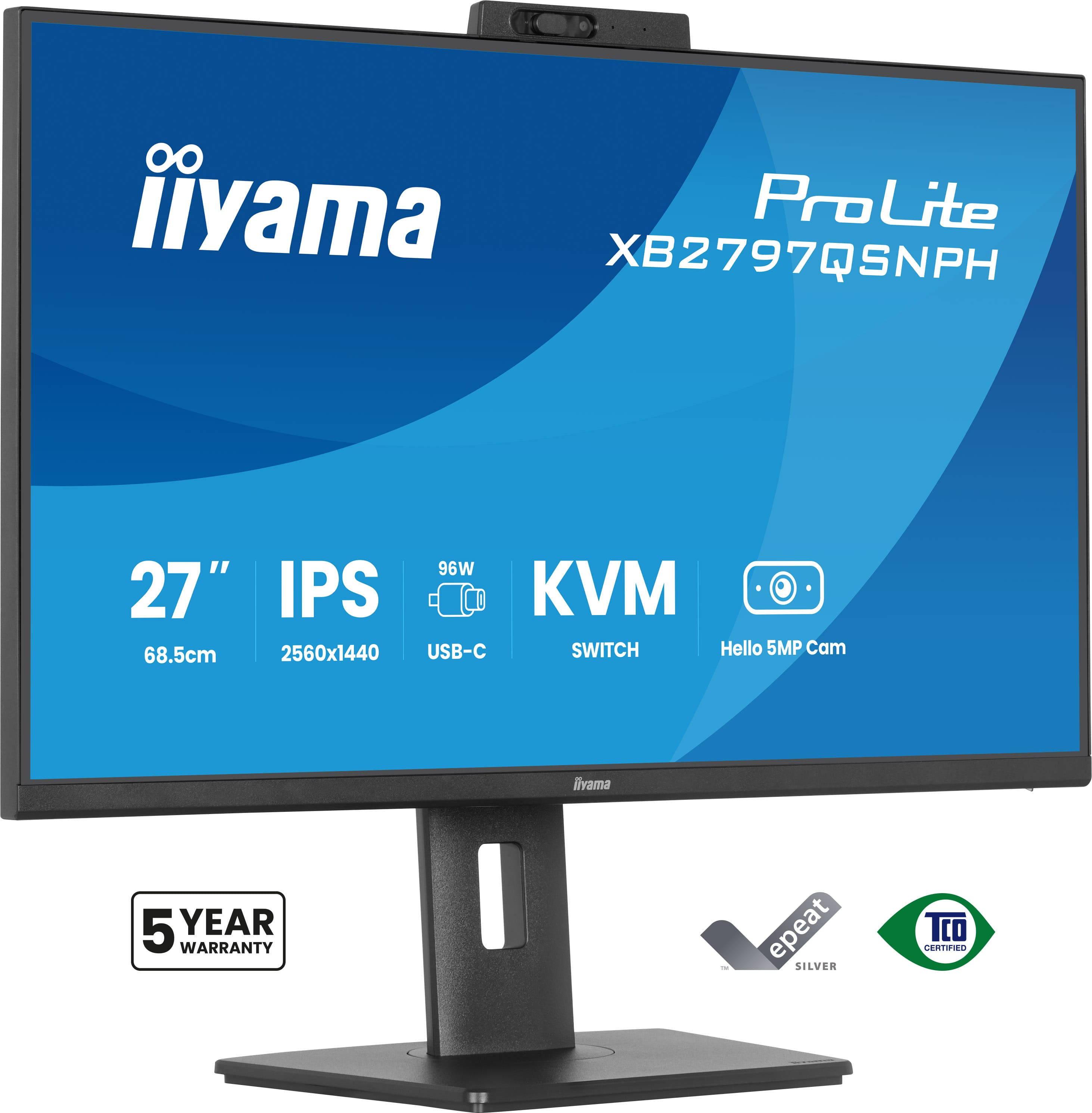 27""W LCD Business QHD IPS USB-C Doc XB2797QSNPH-B1 - C2000