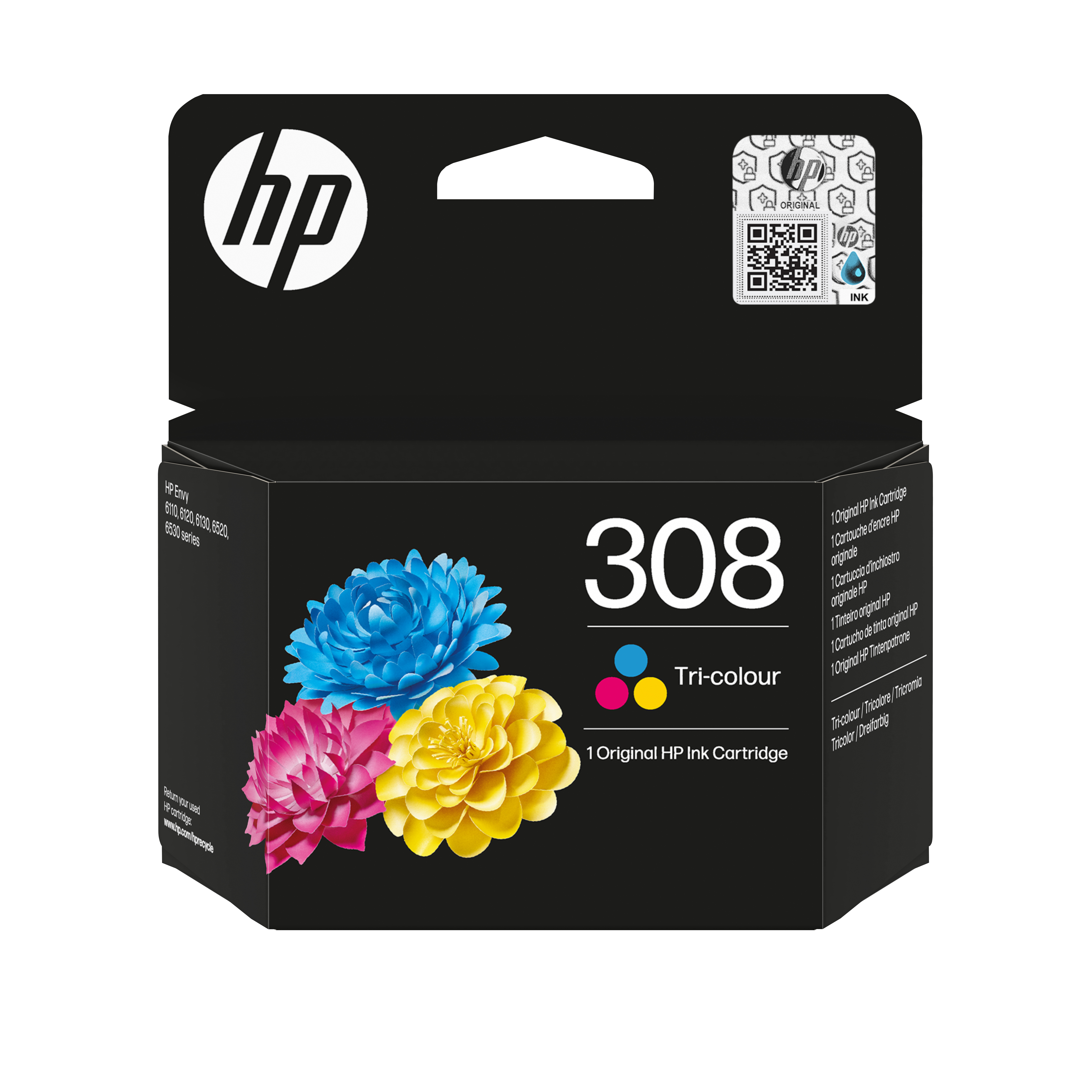 Hp - Hps Supp Inkjet Home (1n)   Hp 308 Tri-color Original Ink       Cartridge                           7fp20ue#ls1