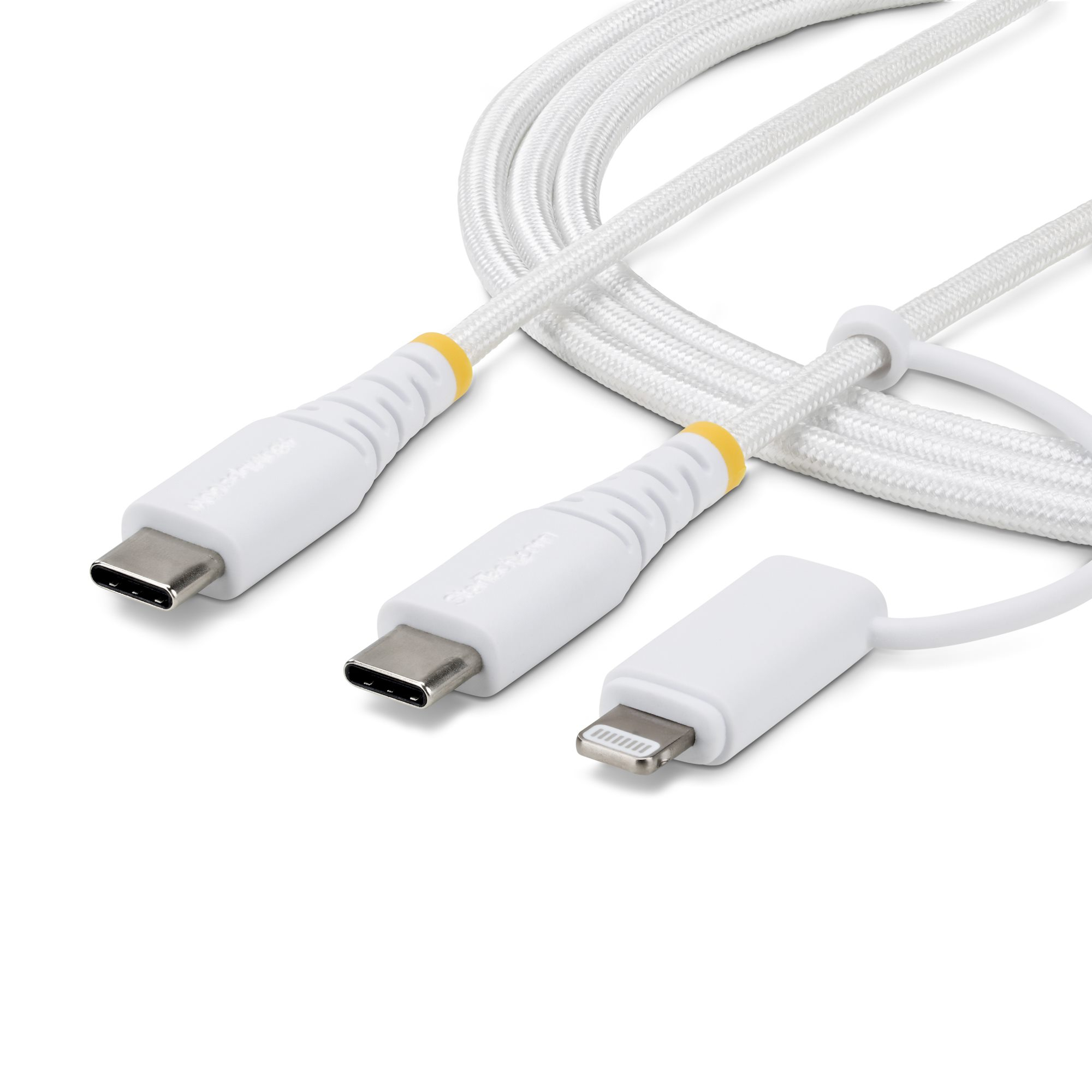 StarTech.com 2M (6Ft) 2-In-1 Rugged Usb-C  Charging Cable With Lightning  2M-U2-LNTC-CABLE - eet01