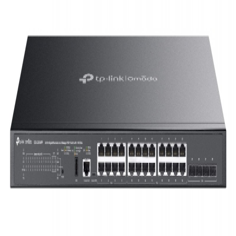 TP-Link Omada SG5428XMPP V1 - Switch - L3 Lite - Managed - 24 X 10/100/1000 (PoE++) + 4 X 10Gb Ethernet SFP+ - Side To Side Airflow - Rack-mountable - PoE++ (500 W) SG5428XMPP - C2000