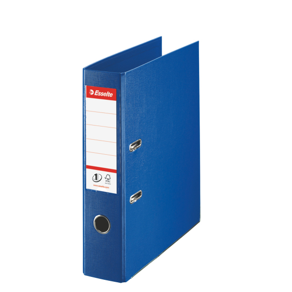 811350 esselte Esselte No1 Lever Arch File Polyprop A4 75mm Navyblue 811350 - (pk10) - AD01