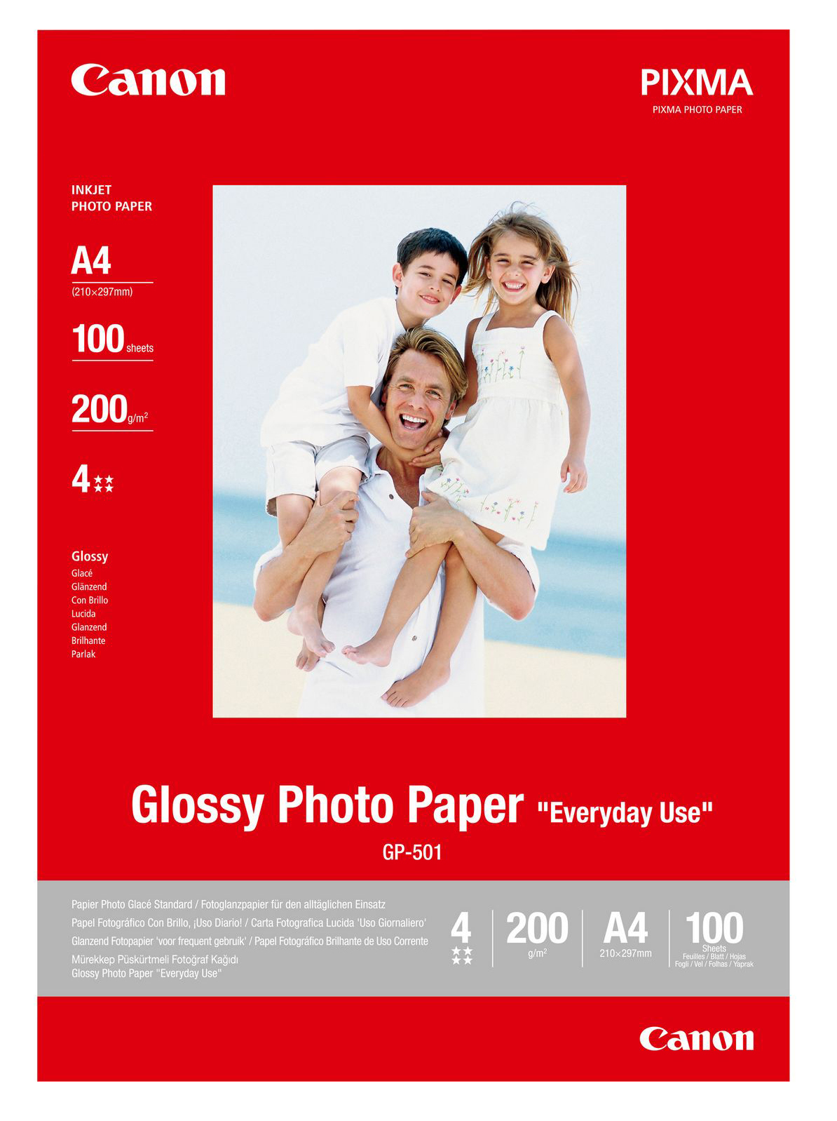 0775b001 canon Canon Glossy Photo Paper A4 100shts - AD01