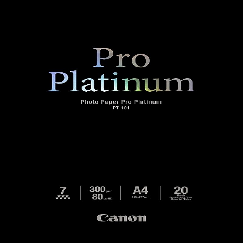 2768b016 canon Pro Platinum Photo Paper 20 Sht A4 - AD01
